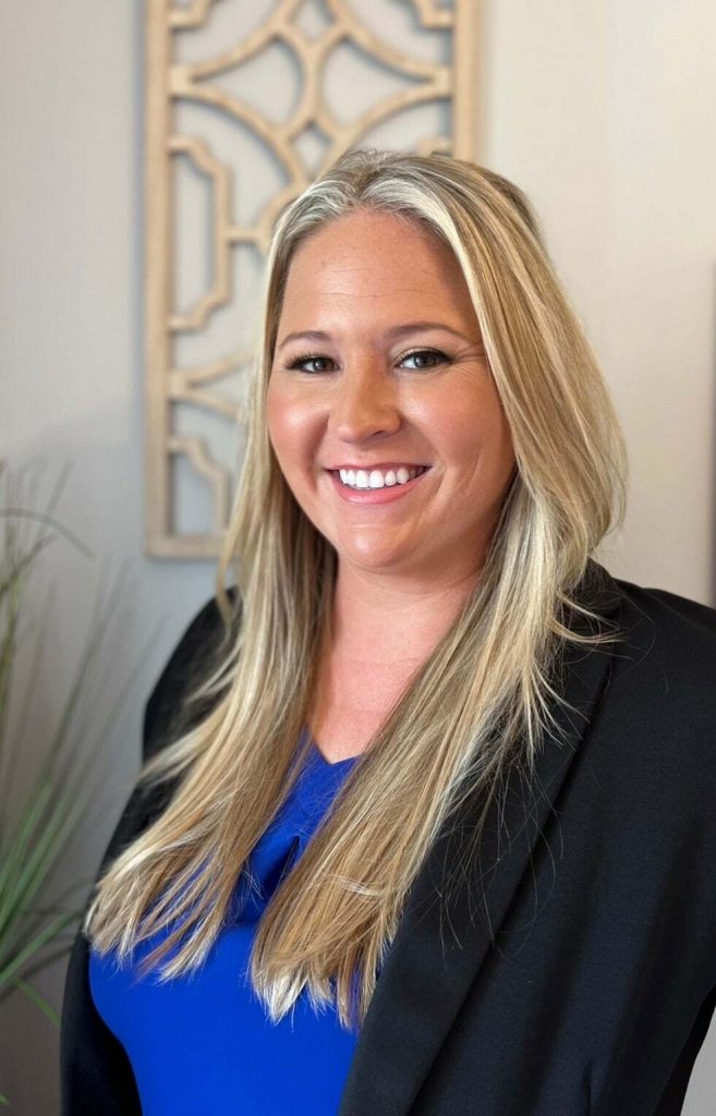 photo of a female real estate agent long blonde hair